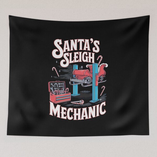 Item preview, Santa’s Sleigh Mechanic  designed and sold by Buntrockstore.