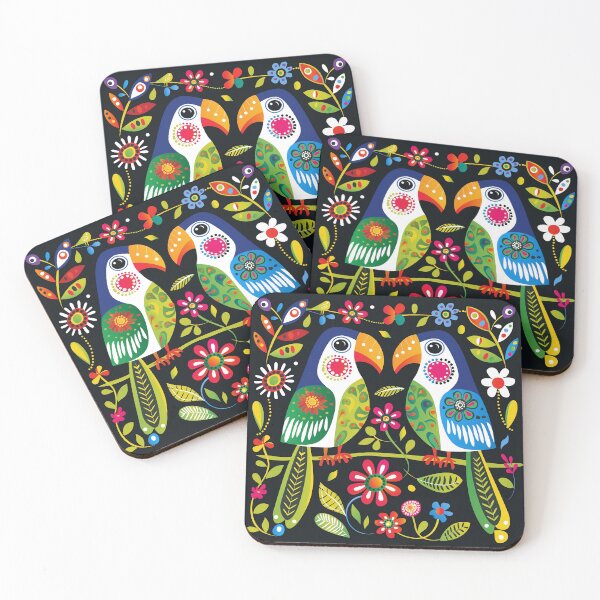 Item preview, Mexican Embroidery Pattern Art Birds Flowers designed and sold by xiao xuans.