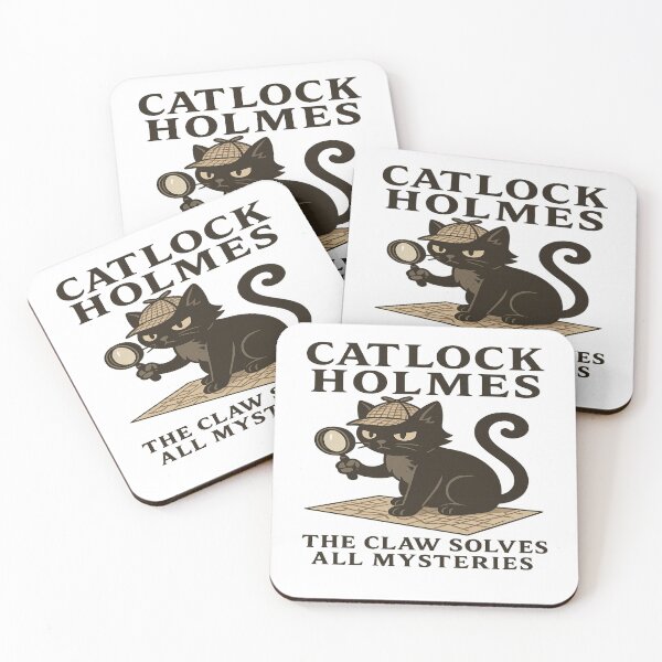 Item preview, Catlock Holmes: The Feline Detective Solving Mysteries designed and sold by ‏Designly Yours‏.