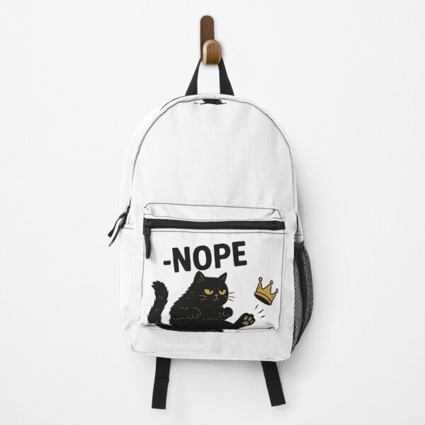 Item preview, No Kings in America Black Cat Gift, Funny No Kings Political Meme Design designed and sold by Run to Creations.