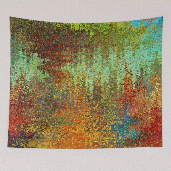 Item preview, Colorful abstract pixel artwork designed and sold by Sigtrix.