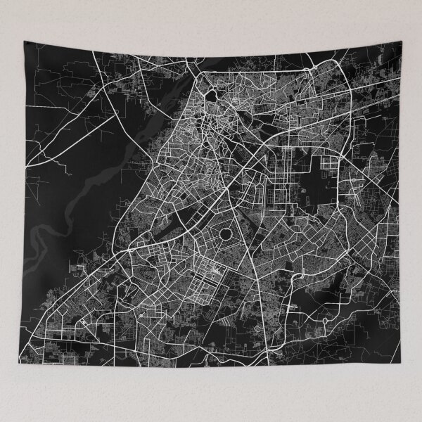 Item preview, Lahore City Map of Punjab, Pakistan - Full Moon designed and sold by deMAP.