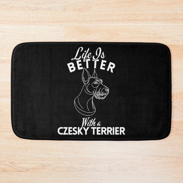Item preview, Life Is Better With a Cesky Terrier – Minimalist Calm and Rare Terrier Design designed and sold by GoodyPaws.