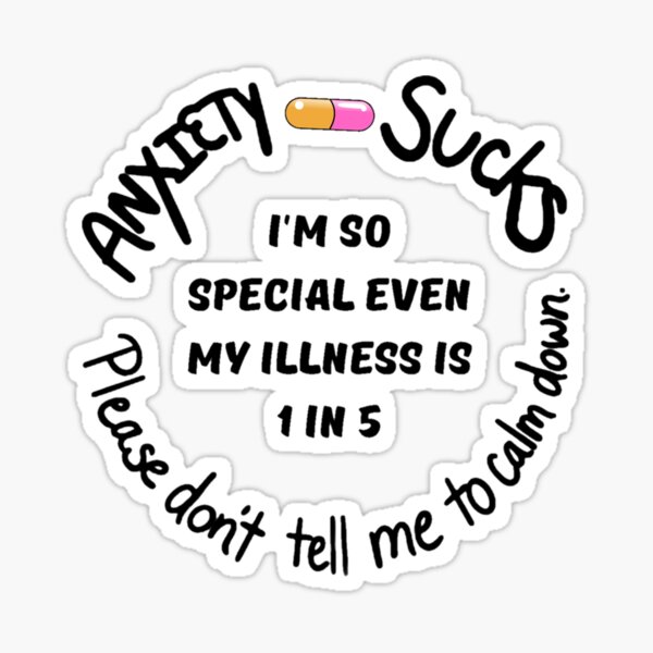 Item preview, Anxiety: 1 in 5 designed and sold by LynkPlaysGames.