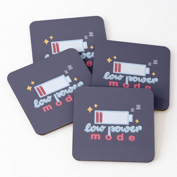 Item preview, Low Power Mode – Cute Battery Energy Quote for Introverts & Self-Care Lovers designed and sold by theartbykay.
