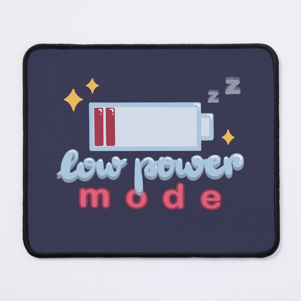 Item preview, Low Power Mode – Cute Battery Energy Quote for Introverts & Self-Care Lovers designed and sold by theartbykay.