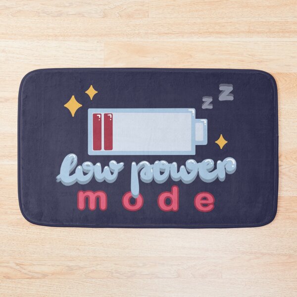 Item preview, Low Power Mode – Cute Battery Energy Quote for Introverts & Self-Care Lovers designed and sold by theartbykay.