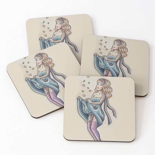 Item preview, Fairytale pinup - old school tattoo style designed and sold by Partyhans.
