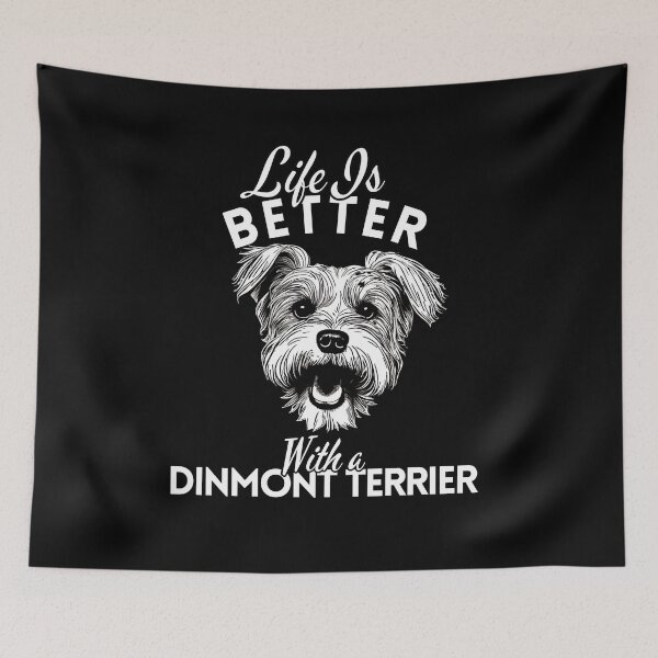 Item preview, Life Is Better With a Dandie Dinmont Terrier – Minimalist Charming and Rare Terrier Design designed and sold by GoodyPaws.