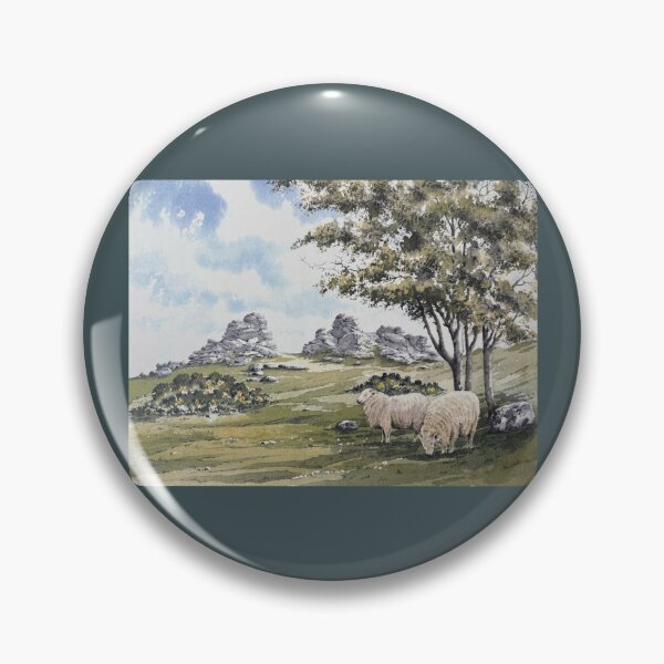 Item preview, sheep near Hound Tor designed and sold by artsmeow.