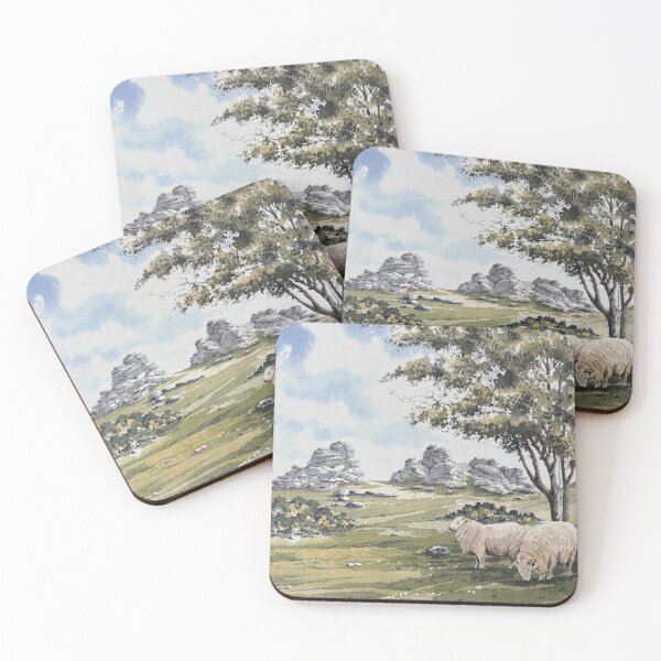 Item preview, sheep near Hound Tor designed and sold by artsmeow.