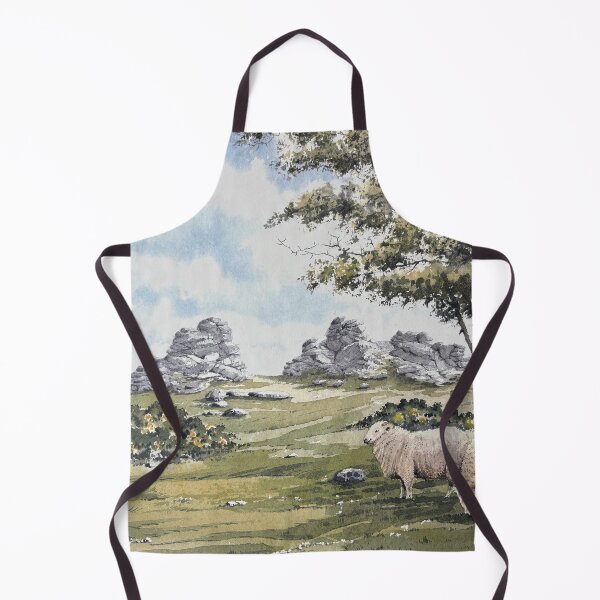 Item preview, sheep near Hound Tor designed and sold by artsmeow.