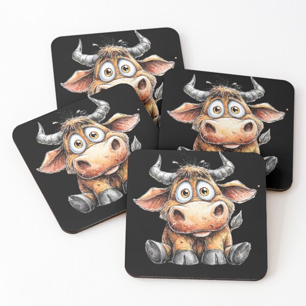 Item preview, Cute Cartoon Ox designed and sold by StudioRedKoala.