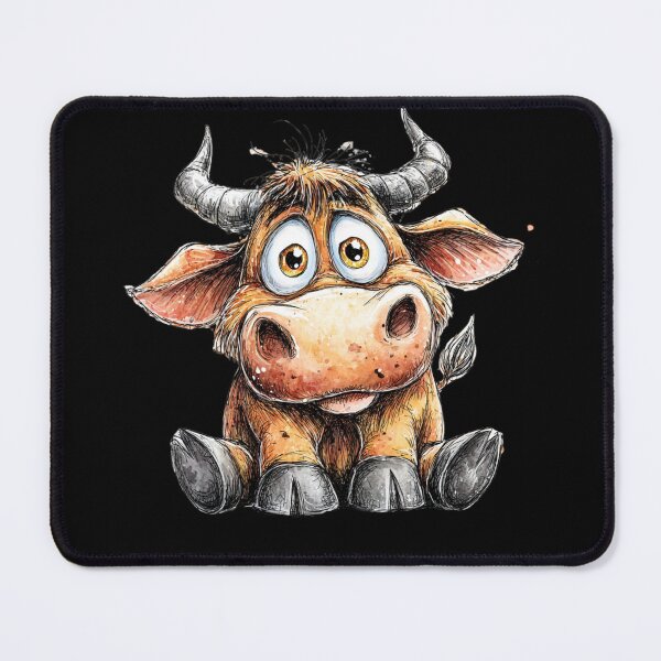 Item preview, Cute Cartoon Ox designed and sold by StudioRedKoala.