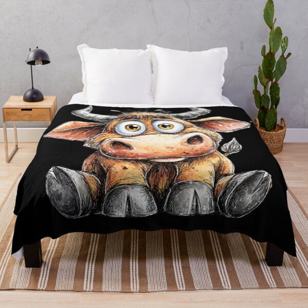 Item preview, Cute Cartoon Ox designed and sold by StudioRedKoala.