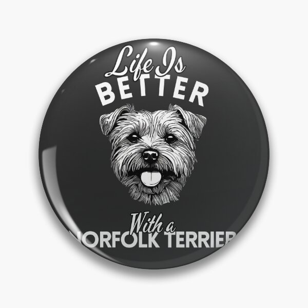 Item preview, Life Is Better With a Norfolk Terrier – Minimalist Brave and Adorable Terrier Design designed and sold by GoodyPaws.