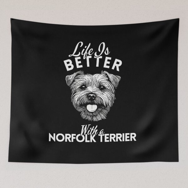 Item preview, Life Is Better With a Norfolk Terrier – Minimalist Brave and Adorable Terrier Design designed and sold by GoodyPaws.