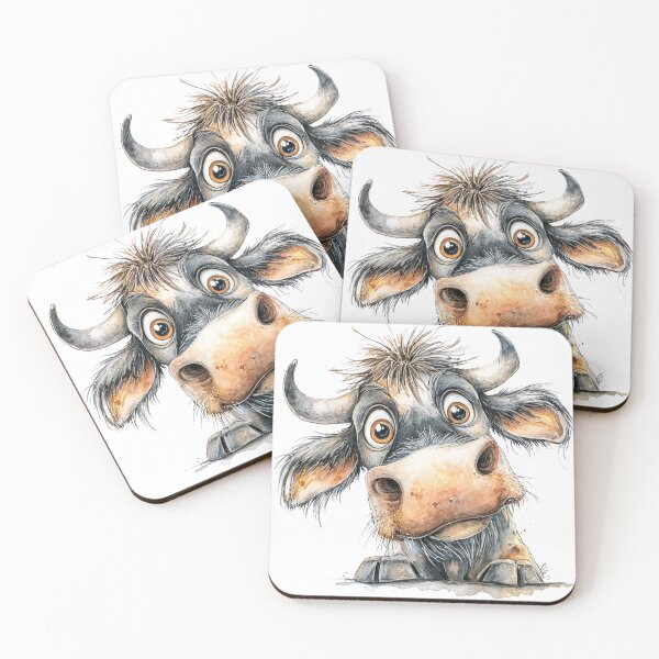 Item preview, Cute Cartoon Ox designed and sold by StudioRedKoala.
