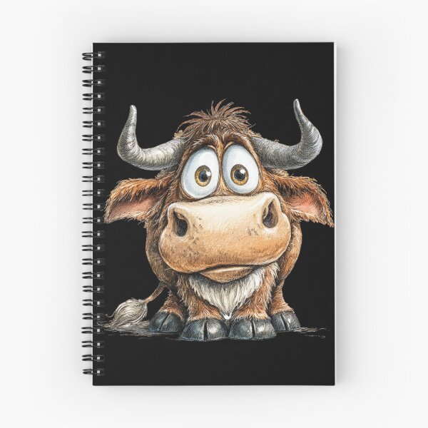 Item preview, Cute Cartoon Ox designed and sold by StudioRedKoala.