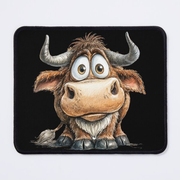 Item preview, Cute Cartoon Ox designed and sold by StudioRedKoala.