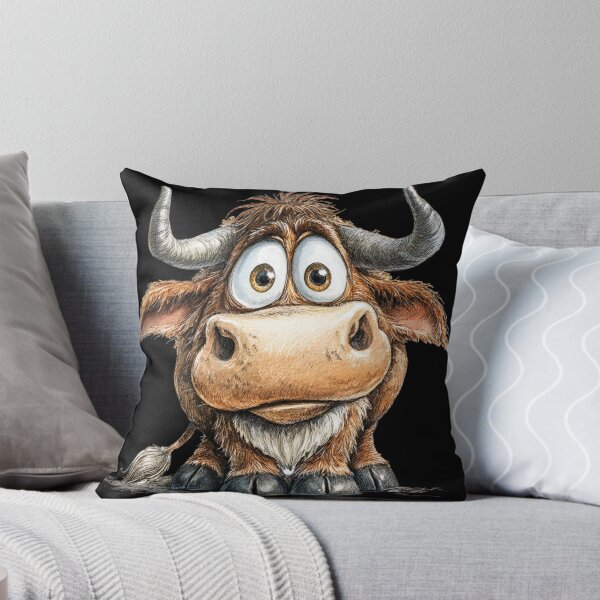 Item preview, Cute Cartoon Ox designed and sold by StudioRedKoala.