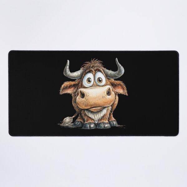 Item preview, Cute Cartoon Ox designed and sold by StudioRedKoala.
