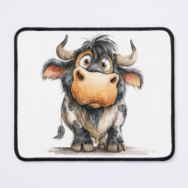 Item preview, Cute Cartoon Ox designed and sold by StudioRedKoala.