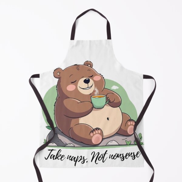 Item preview, Bear Napping Peacefully with Tea designed and sold by ZenAnimal.