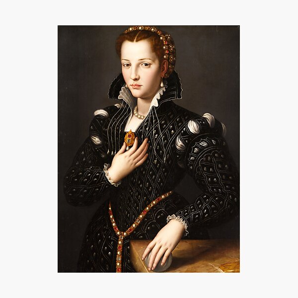 Item preview, Alessandro Allori – Portrait of Lucrezia de’ Medici | Renaissance Noblewoman Painting designed and sold by vakashop.