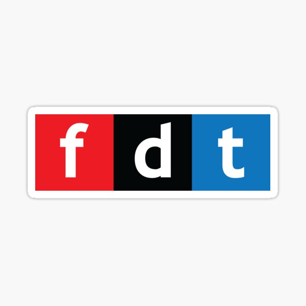 Artikel-Vorschau von fdt öffentlich-rechtliches Radio-Logo, designt und verkauft von Artcop's T-Shirt Emporium.