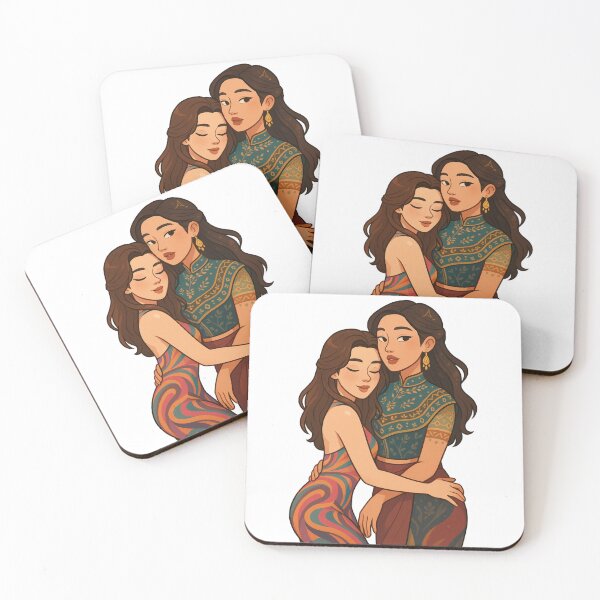 Item preview, FreenBecky Thai GL Couple | Cartoon Fan Art of Freen & Becky designed and sold by Item Geeks.