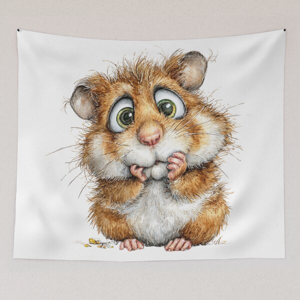 Item preview, Cute Cartoon Hamster  designed and sold by StudioRedKoala.