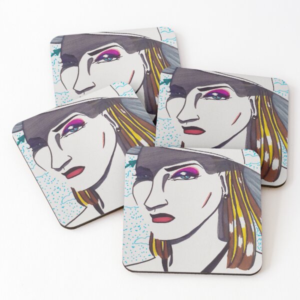 Item preview, portrait of a woman with a hat designed and sold by Neleren.