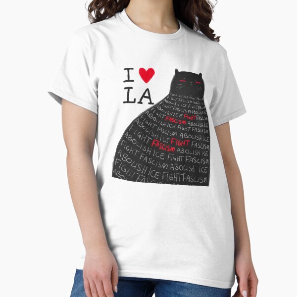 Artikel-Vorschau von Ich liebe LA Fight Fascism Cat, designt und verkauft von KilkennyCat Art.