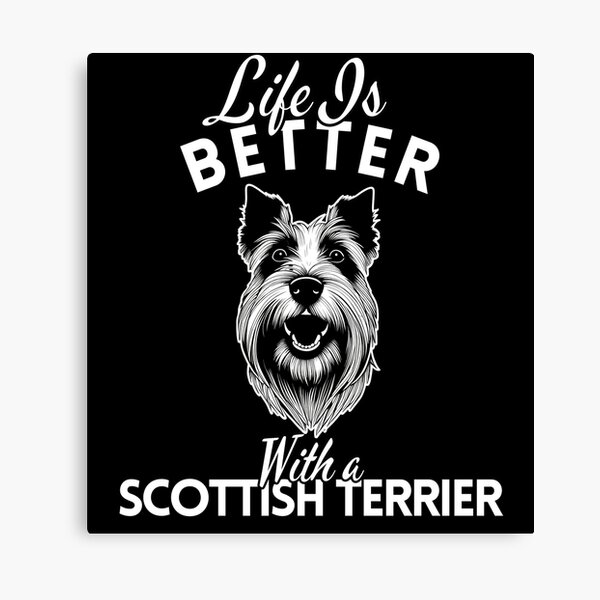 Item preview, Life Is Better With a Scottish Terrier – Minimalist Proud and Classic Terrier Design designed and sold by GoodyPaws.