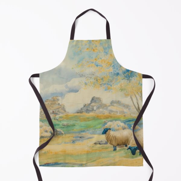 Item preview, sheep near Hound Tor2(watercolour + AI) designed and sold by artsmeow.