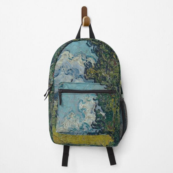 Item preview, Vincent van Gogh – Cypresses and Two Women | Expressive Post-Impressionist Landscape designed and sold by vakashop.