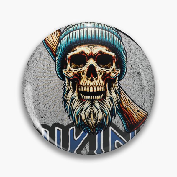 Item preview, The Viking Skull Beard designed and sold by RunesRourRoots.