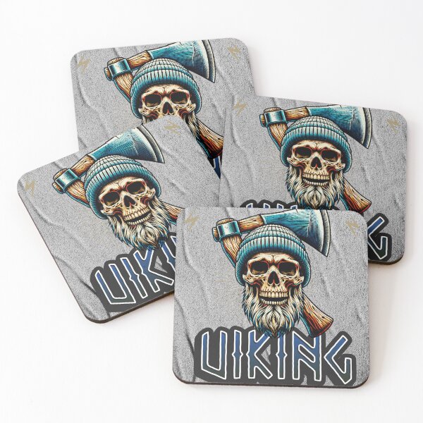 Item preview, The Viking Skull Beard designed and sold by RunesRourRoots.