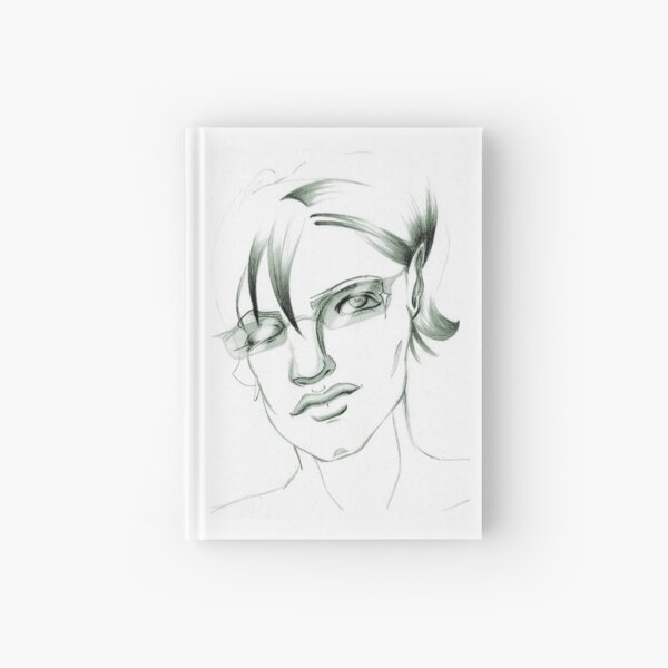 Item preview, Modern green portrait of a feminine character designed and sold by Neleren.