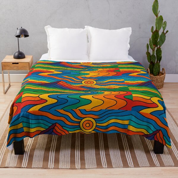 Item preview, Geometric River, Wavy Hills designed and sold by TheWonkyEaselCo.