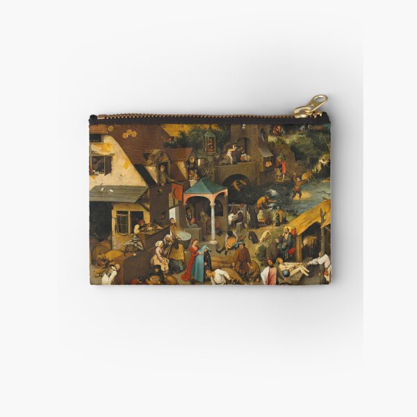 Item preview, Pieter Bruegel the Elder – The Dutch Proverbs | Renaissance Satirical Village Scene designed and sold by vakashop.