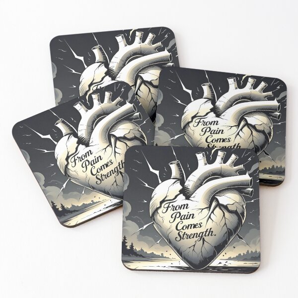 Item preview, From Pain Comes Strength – Emotional Resilience Design designed and sold by Borzstyle.