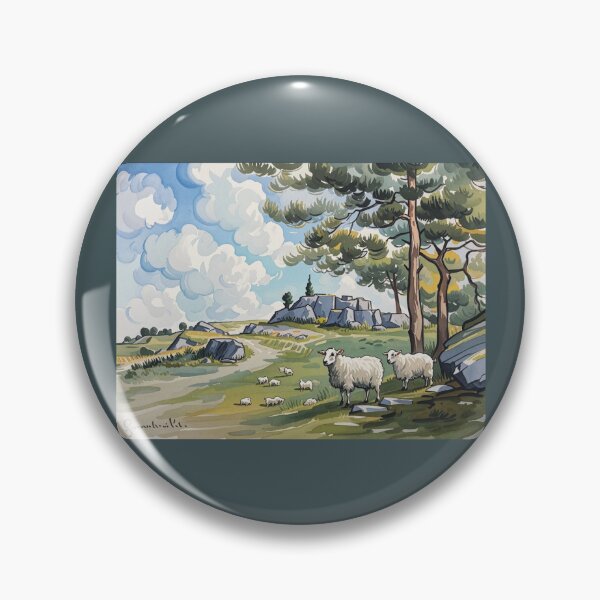 Item preview, sheep near Hound Tor3（watercolour + AI) designed and sold by artsmeow.