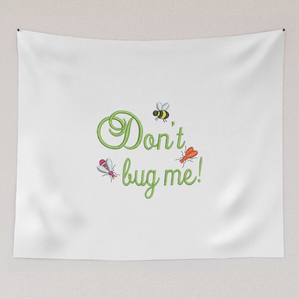 Item preview, Don't bug me Text with Bumble Bee and Insects designed and sold by TikkiMakes.