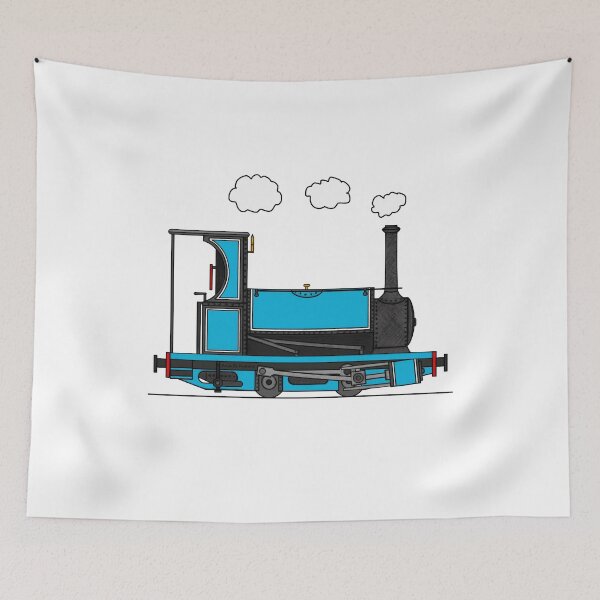 Item preview, Narrow Gauge Steam Train, Railway Enthusiast (Blue) designed and sold by doodlerob.