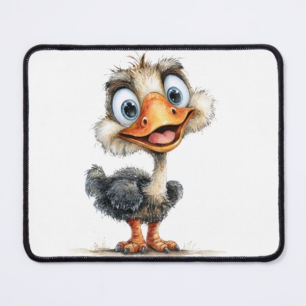 Item preview, Cute Cartoon Ostrich designed and sold by StudioRedKoala.