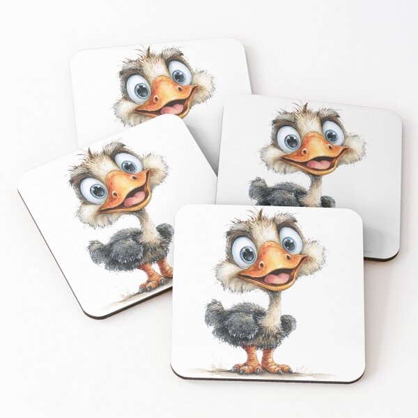 Item preview, Cute Cartoon Ostrich  designed and sold by StudioRedKoala.