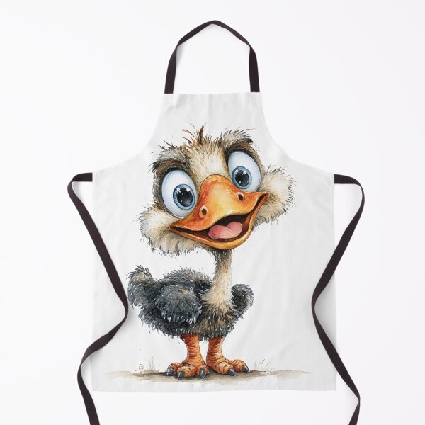 Item preview, Cute Cartoon Ostrich designed and sold by StudioRedKoala.