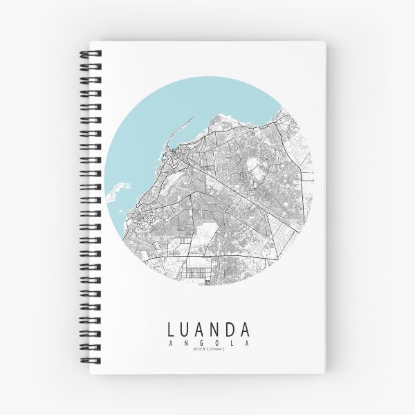 Item preview, Luanda City Map of Angola - Circle designed and sold by deMAP.